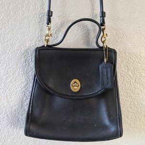 Vintage COACH REGINA Black Leather Crossbody